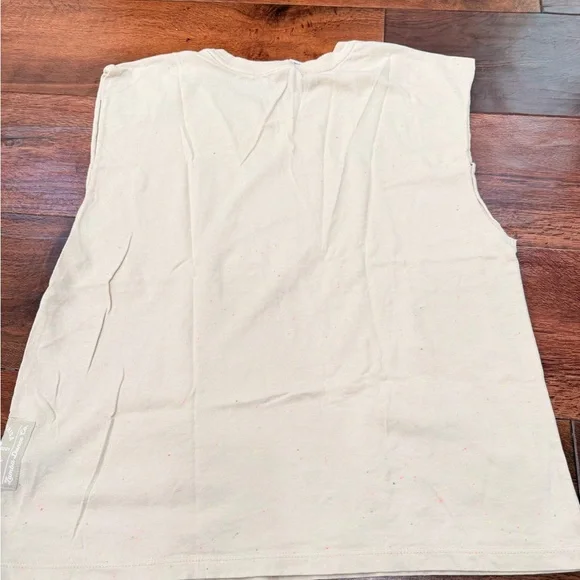 Zumba Fitness Cream Tee with Colorful Speckles - Picture 3 of 5